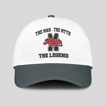 The Man The Myth The Legend Custom Initial Letter And Name Cap MARIO 13K1 C38PF