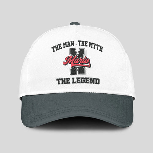 The Man The Myth The Legend Custom Initial Letter And Name Cap MARIO 13K1 C38PF