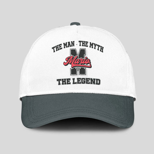 The Man The Myth The Legend Custom Initial Letter And Name Cap MARIO 13K1 C38PF