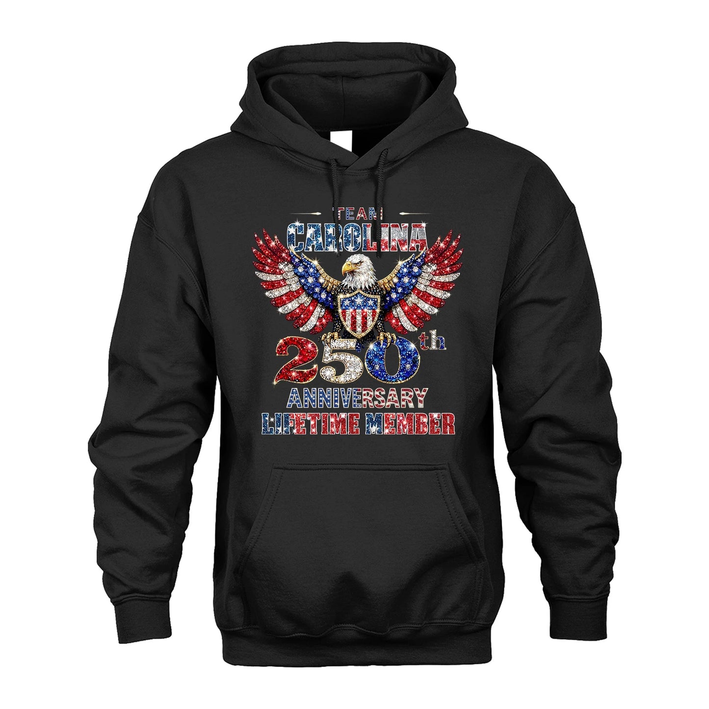 CAROLINA 13K1-523 Personalized "Team...Lifetime Member" America 250 Design