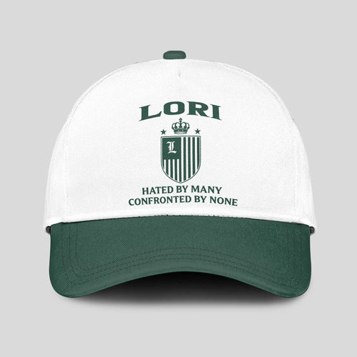 Hated By Many Confronted By None Luxury Logo Cap LORI 13K1 C41PF
