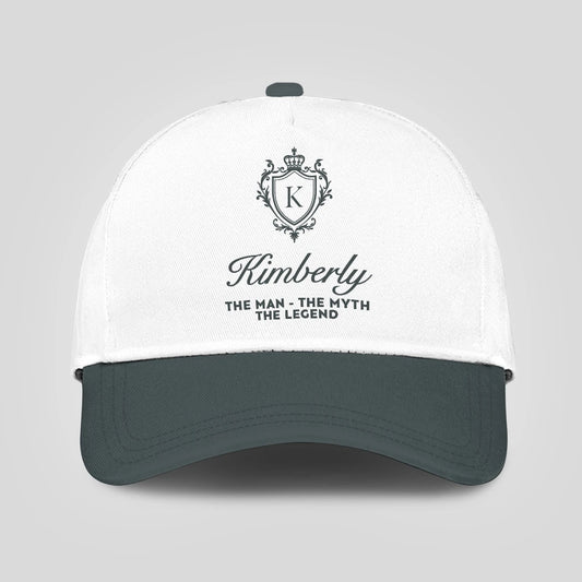 The Man The Myth The Legend Elegant Gray And White Cap KIMBERLY 13K1 C170PF