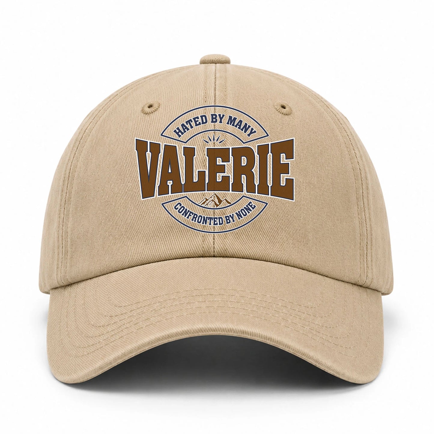 Hated By Many Confronted By None Washed Cap VALERIE 13K1 C36PF