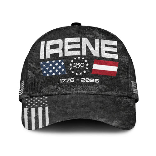 IRENE 13K1-C13PF 250th Anniversary Patriotic Baseball Cap 1776–2026