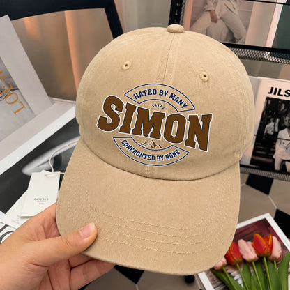 Hated By Many Confronted By None Washed Cap SIMON 13K1 C36PF