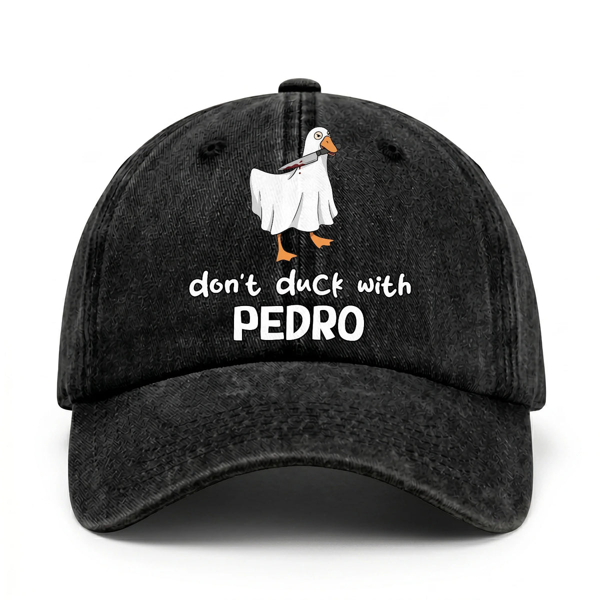 Don't Duck With Your Name Funny Washed Cap PEDRO 13K1 C129PF
