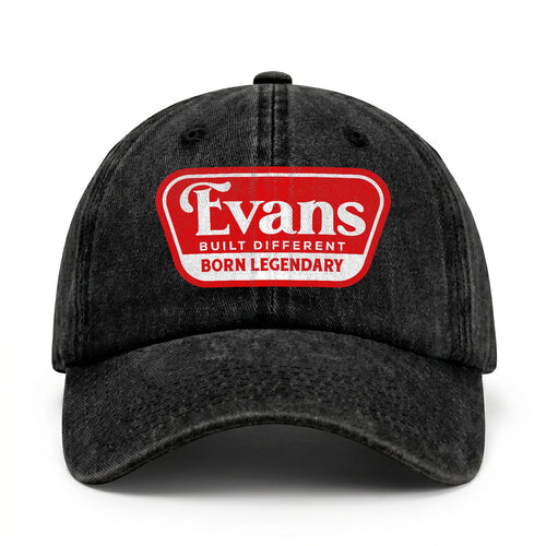 Built Different Born Legendary Red Logo Washed Cap EVANS 13K1 C63PF
