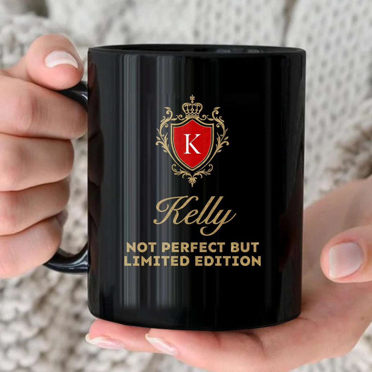 Not Perfect But Limited Eidition Golden Logo Mug KELLY 13K1 MG19