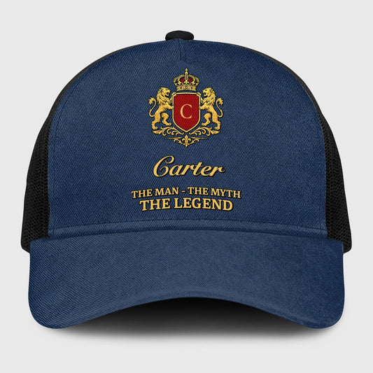 The Man The Myth The Legend Royal Blue Mesh Cap CARTER 13K1 C187PF
