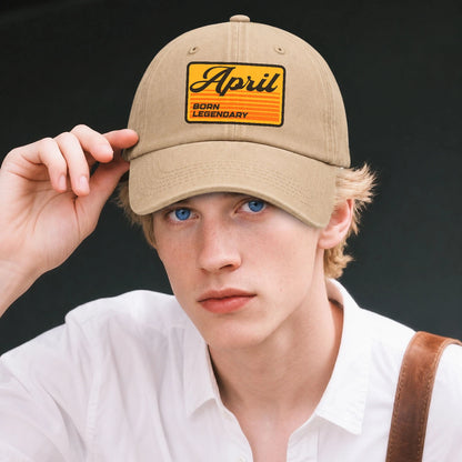 Born Legendary Vintage Washed Cap APRIL 13K1 C64PF