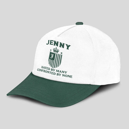 Hated By Many Confronted By None Luxury Logo Cap JENNY 13K1 C41PF