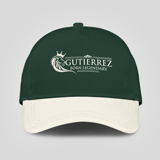 Born Legendary Lion Logo Sage Green And Beige Cap GUTIERREZ 13K1 C182PF