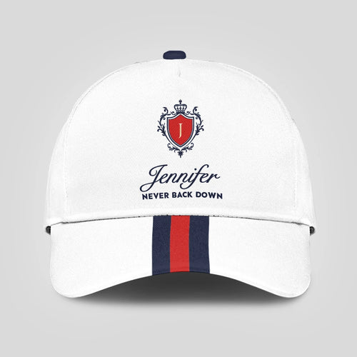 Never Back Down Stripped Cap JENNIFER 13K1 C86PF