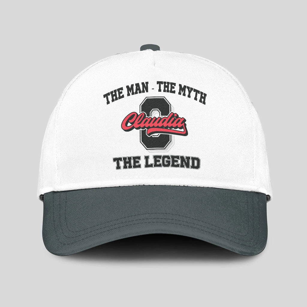 The Man The Myth The Legend Custom Initial Letter And Name Cap CLAUDIA 13K1 C38PF