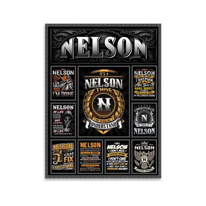 NELSON Personalized Sponge Floor Mat – Custom Printed Home Decor 13K1-AR2