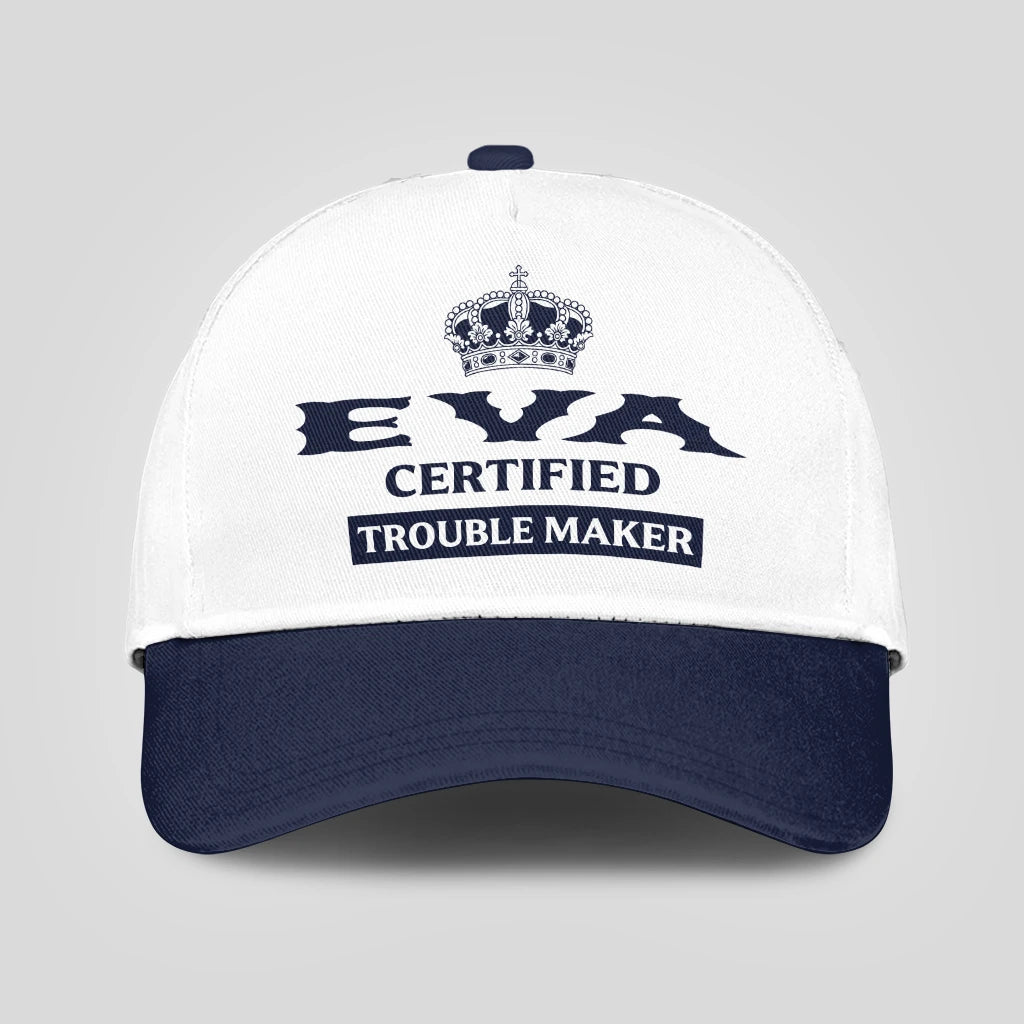 Certified Your Name Trouble Maker Washed Cap EVA 13K1 C148PF
