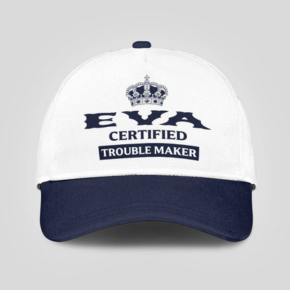 Certified Your Name Trouble Maker Washed Cap EVA 13K1 C148PF