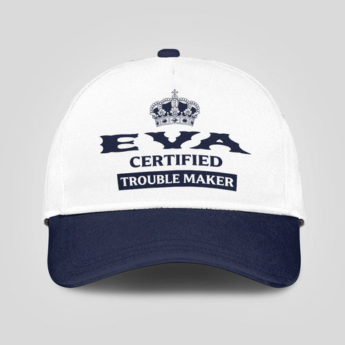 Certified Your Name Trouble Maker Washed Cap EVA 13K1 C148PF
