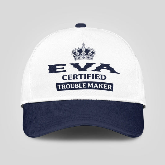 Certified Your Name Trouble Maker Washed Cap EVA 13K1 C148PF
