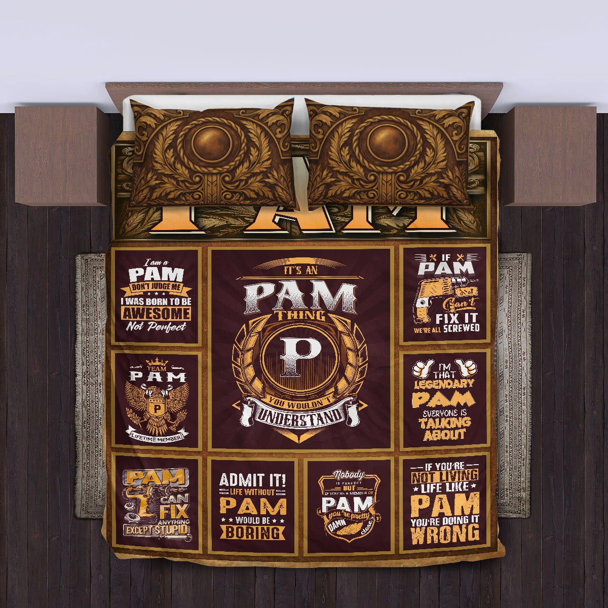 PAM Limited Edition Personalized Bedding Set 13K1-BS3