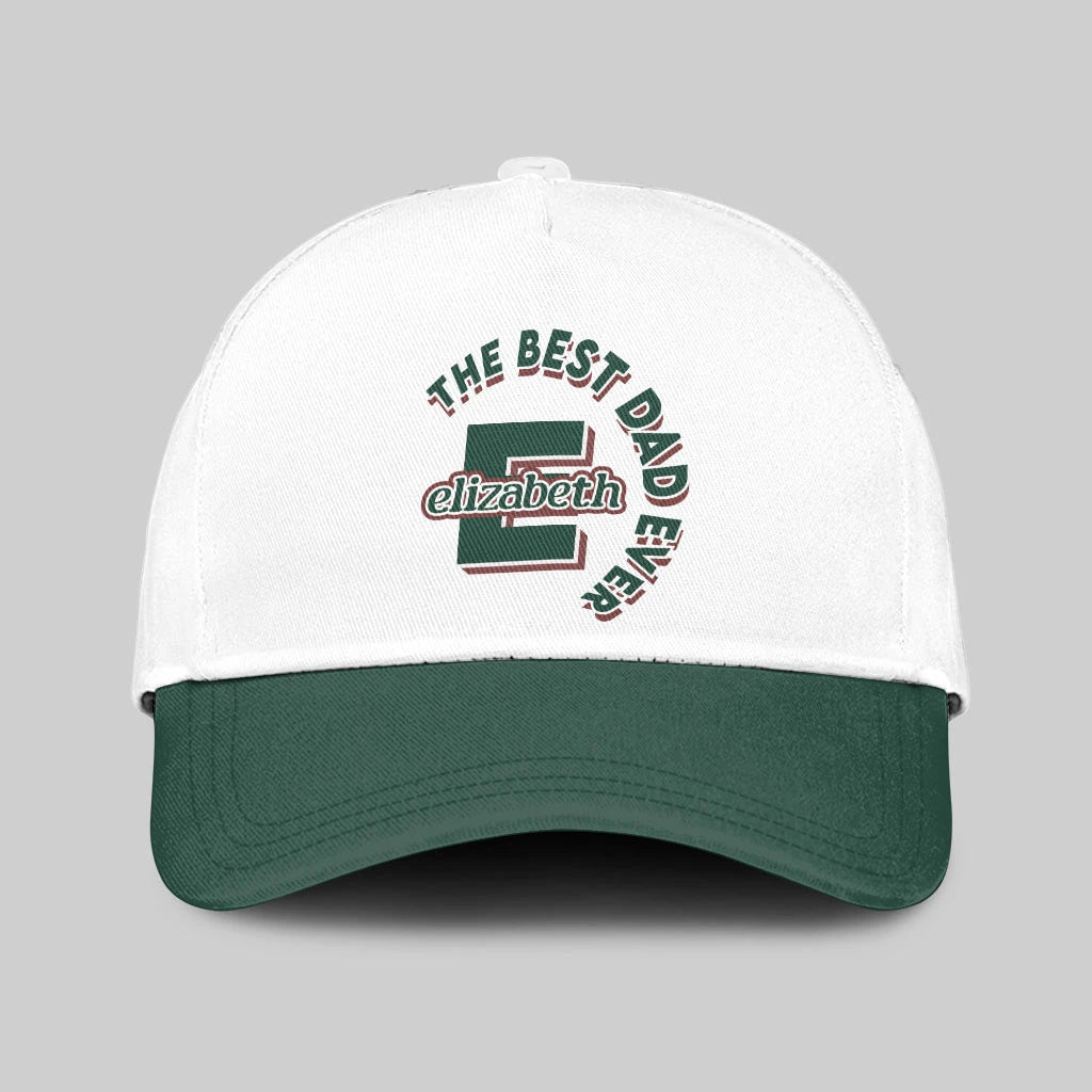 The Best Dad Ever Custom Name Cap ELIZABETH 13K1 C35PF