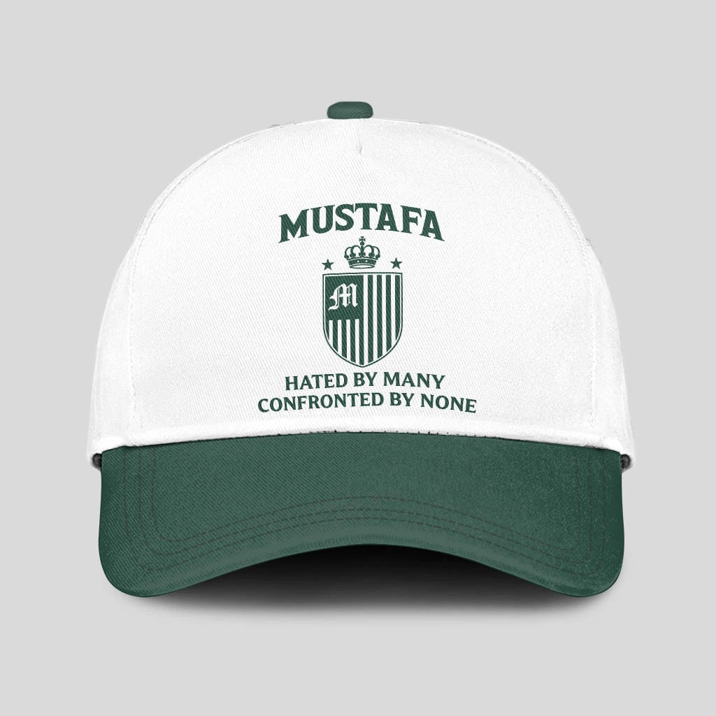 Hated By Many Confronted By None Luxury Logo Cap MUSTAFA 13K1 C41PF