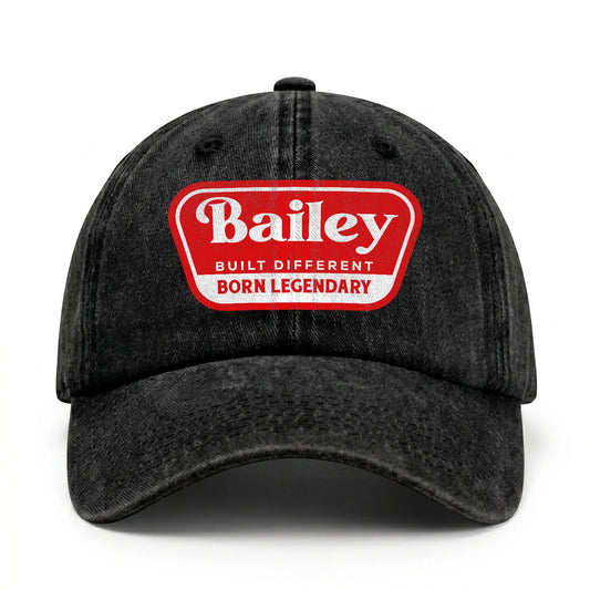 Built Different Born Legendary Red Logo Washed Cap BAILEY 13K1 C63PF