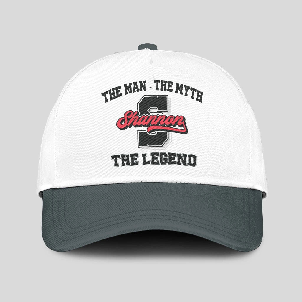 The Man The Myth The Legend Custom Initial Letter And Name Cap SHANNON 13K1 C38PF