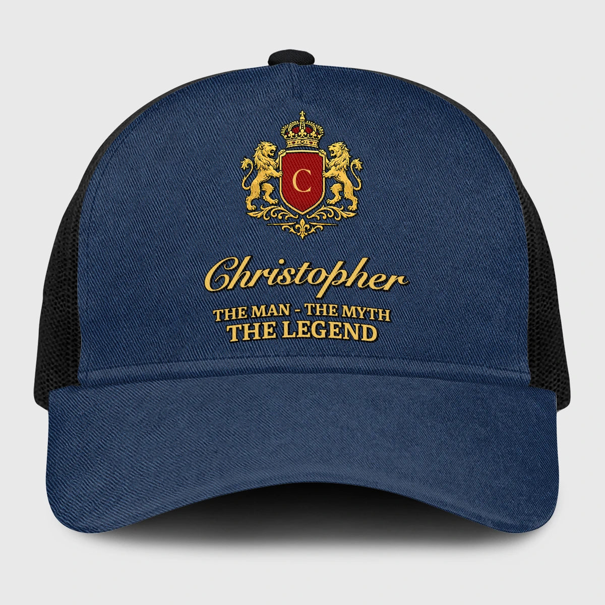 The Man The Myth The Legend Royal Blue Mesh Cap CHRISTOPHER 13K1 C187PF