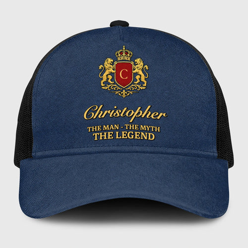 The Man The Myth The Legend Royal Blue Mesh Cap CHRISTOPHER 13K1 C187PF