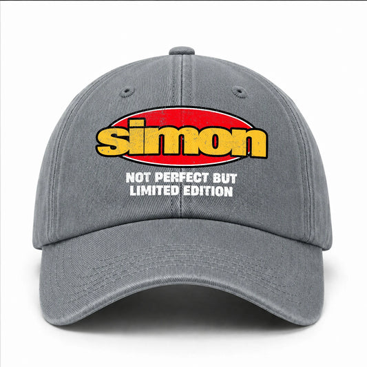 Your Name Not Perfect But Limited Edition Red Logo Washed Cap SIMON 13K1 C84PF