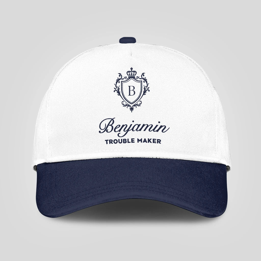 Trouble Maker Funny Blue And White Cap BENJAMIN 13K1 C152PF