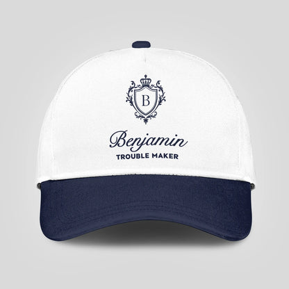 Trouble Maker Funny Blue And White Cap BENJAMIN 13K1 C152PF