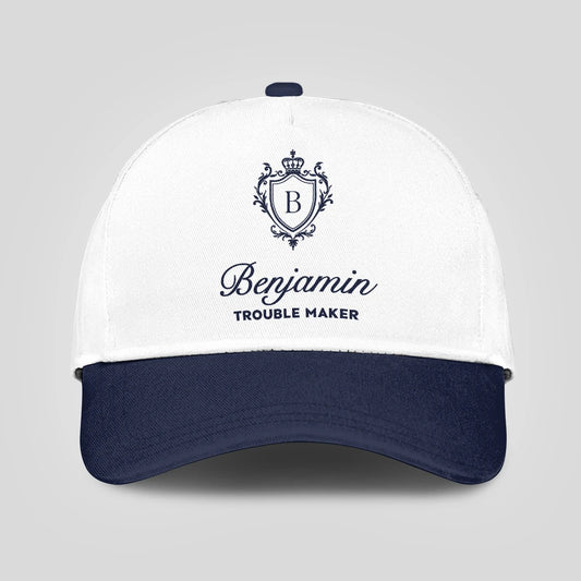 Trouble Maker Funny Blue And White Cap BENJAMIN 13K1 C152PF