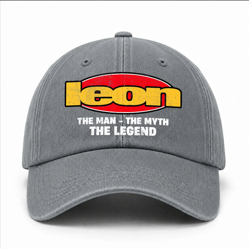 The Man The Myth The Legend Vintage Logo Washed Cap LEON 13K1 C162PF