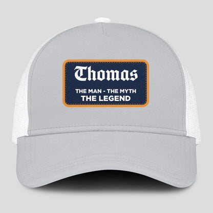 The Man The Myth The Legend Gray Mesh Cap THOMAS 13K1 C204PF