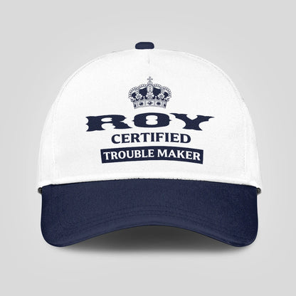 Certified Your Name Trouble Maker Washed Cap ROY 13K1 C148PF