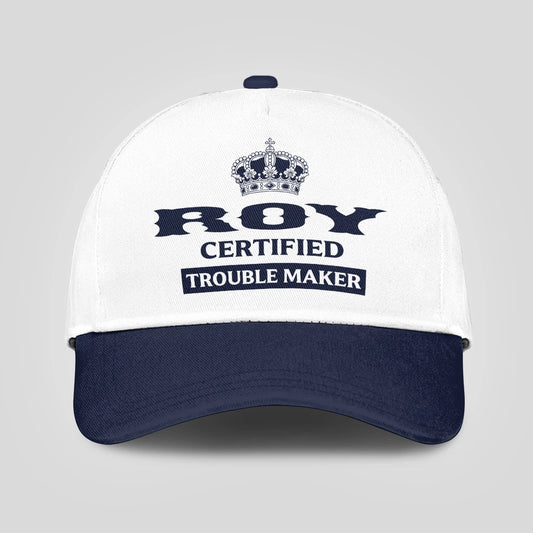 Certified Your Name Trouble Maker Washed Cap ROY 13K1 C148PF
