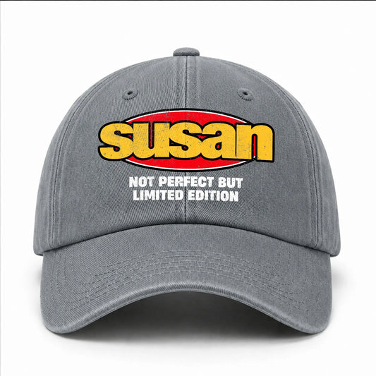 Your Name Not Perfect But Limited Edition Red Logo Washed Cap SUSAN 13K1 C84PF