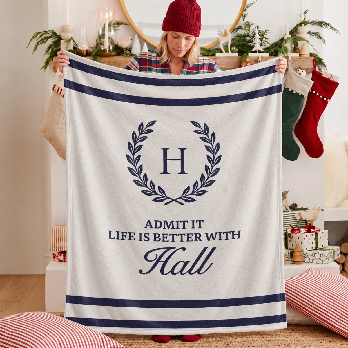 Admit It Life Is Better With Your Name Vintage Fleece Blanket HALL 13K1 BK40