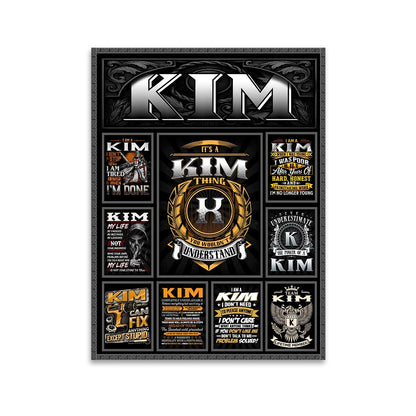 KIM Personalized Sponge Floor Mat – Custom Printed Home Decor 13K1-AR2