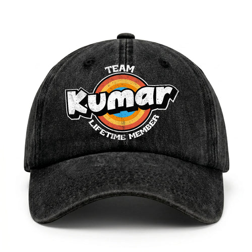 Team Your Name Lifetime Member Logo Cap KUMAR 13K1 C66PF