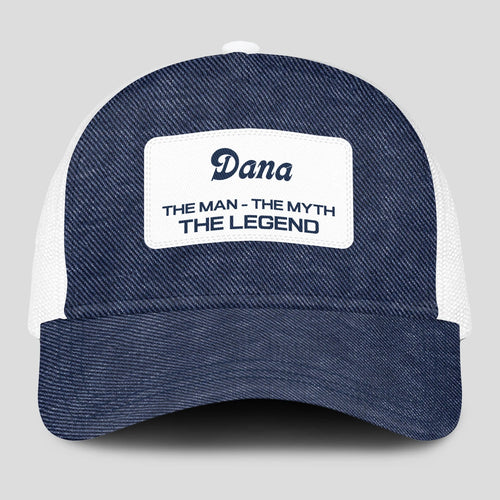 The Man The Myth The Legend Blue Denim Mesh Cap DANA 13K1 C194PF
