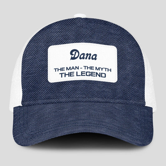 The Man The Myth The Legend Blue Denim Mesh Cap DANA 13K1 C194PF
