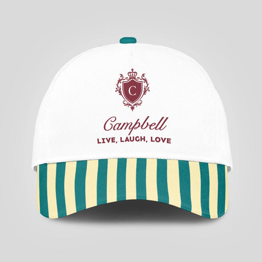 Live Laugh Love Green And Yellow Royal Cap CAMPBELL 13K1 C122PF