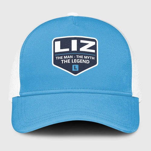 The Man The Myth The Legend Light Blue Mesh Cap LIZ 13K1 C190PF