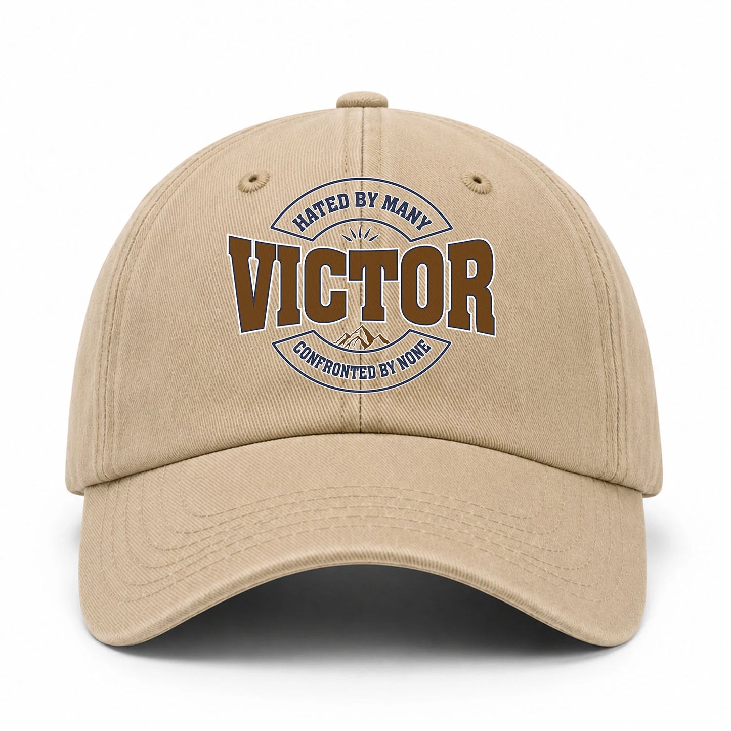 Hated By Many Confronted By None Washed Cap VICTOR 13K1 C36PF