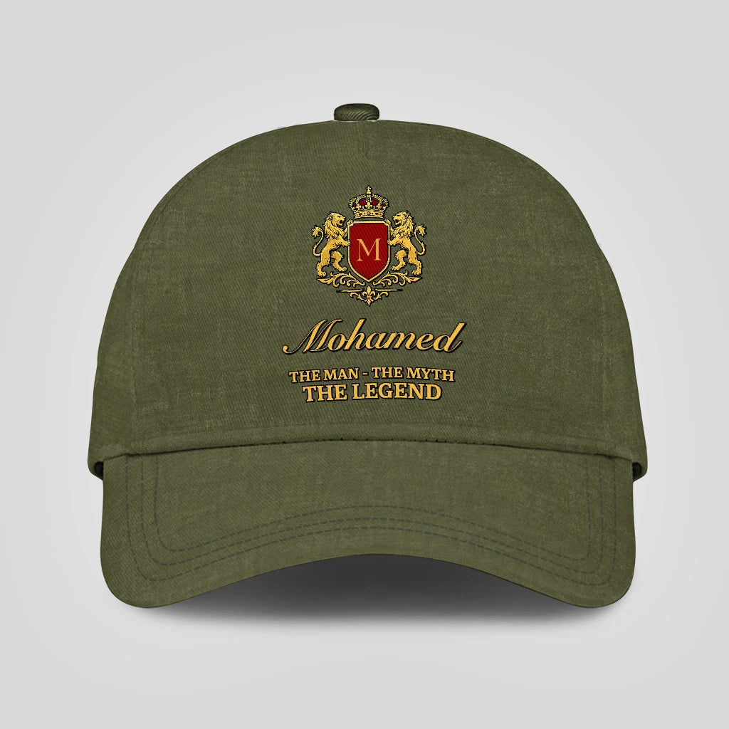 The Man The Myth The Legend Royal Olive Cap MOHAMED 13K1 C92PF