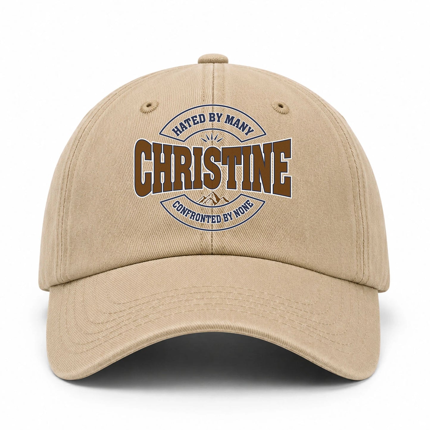 Hated By Many Confronted By None Washed Cap CHRISTINE 13K1 C36PF