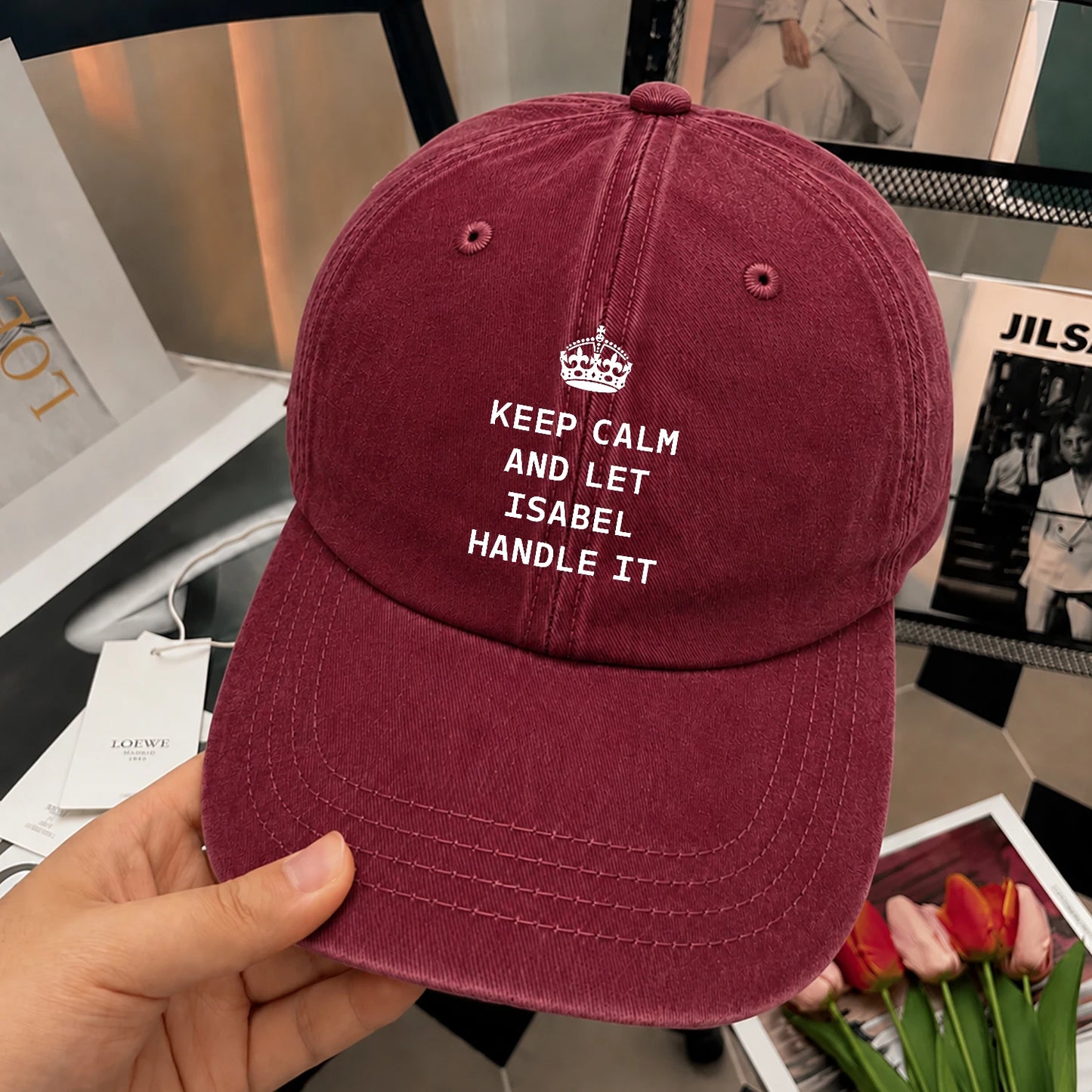 Have No Fear Your Name Is Here Halloween Washed Cap ISABEL 13K1 C108PF